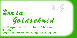 maria goldschmid business card